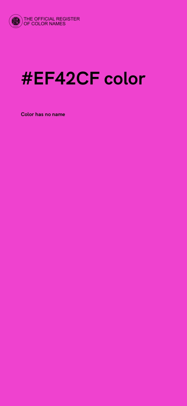 #EF42CF color image