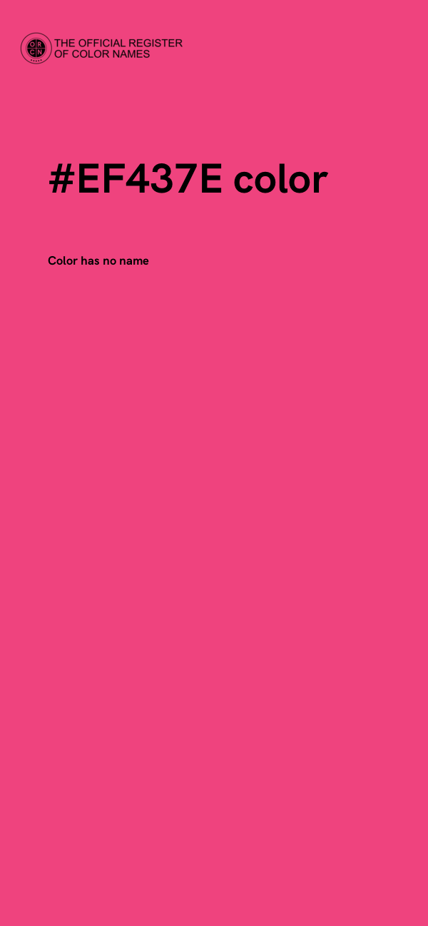 #EF437E color image