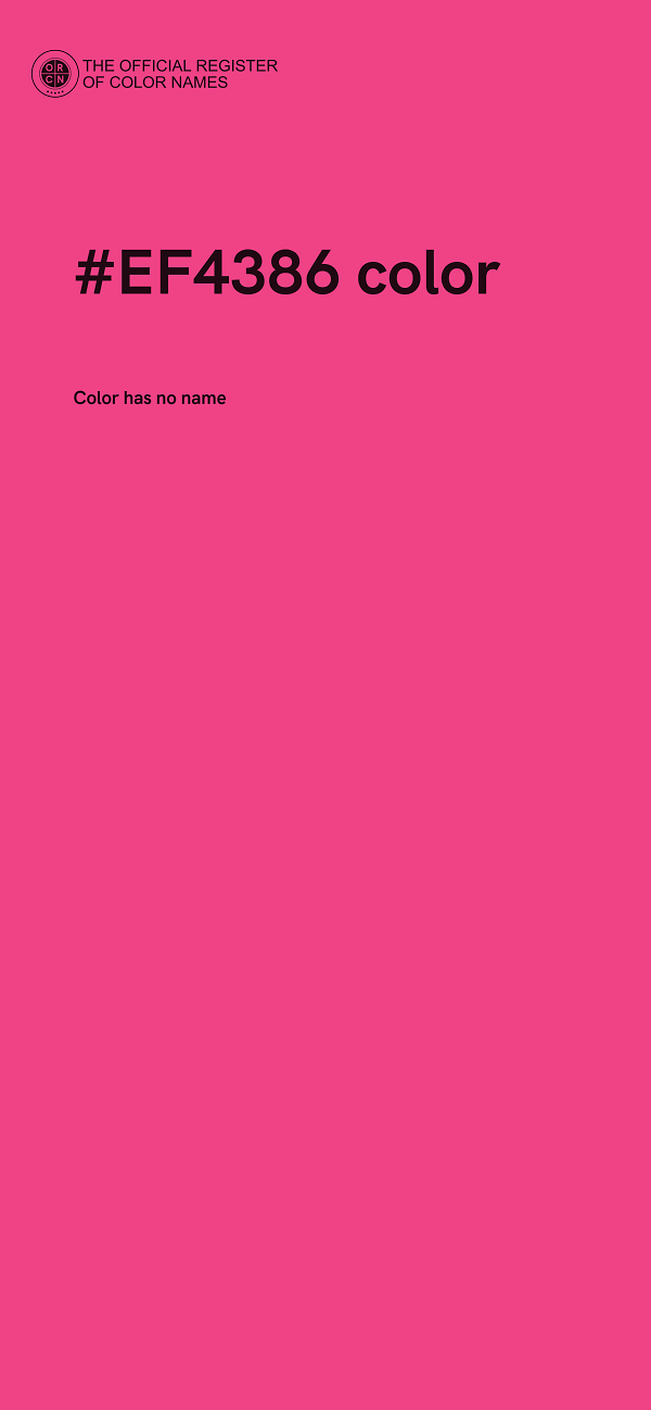 #EF4386 color image