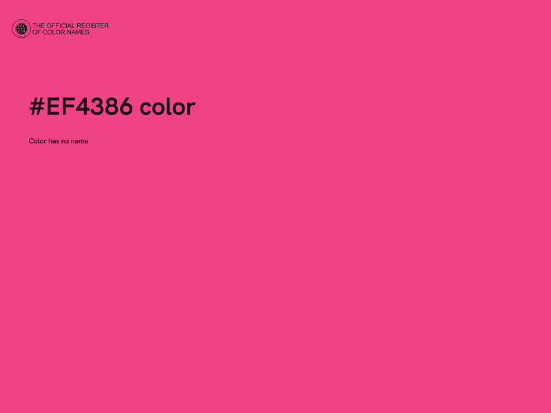 #EF4386 color image