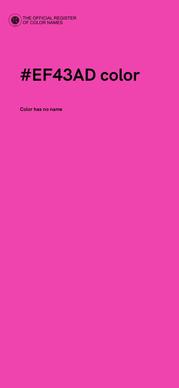 #EF43AD color image