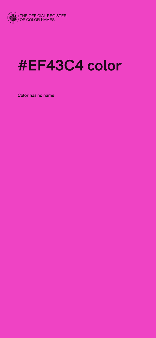 #EF43C4 color image