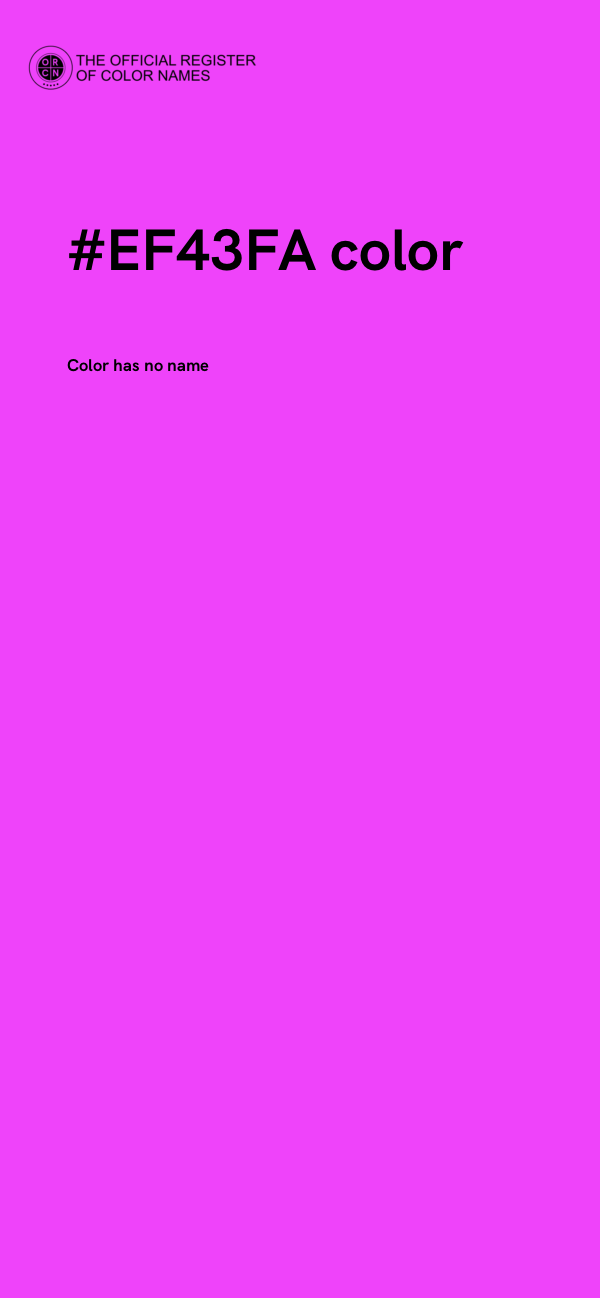#EF43FA color image