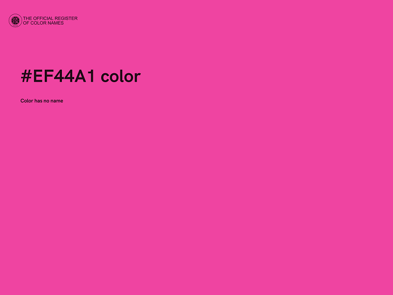 #EF44A1 color image