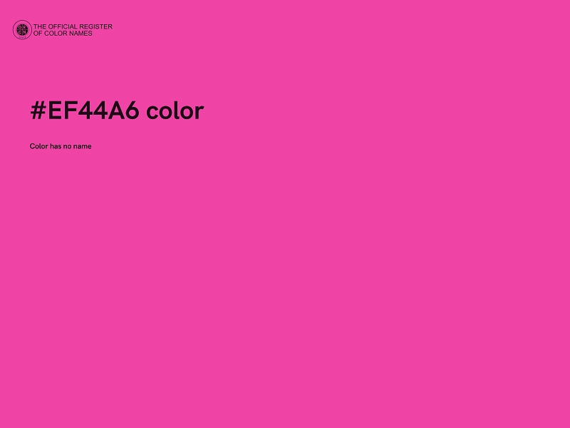 #EF44A6 color image