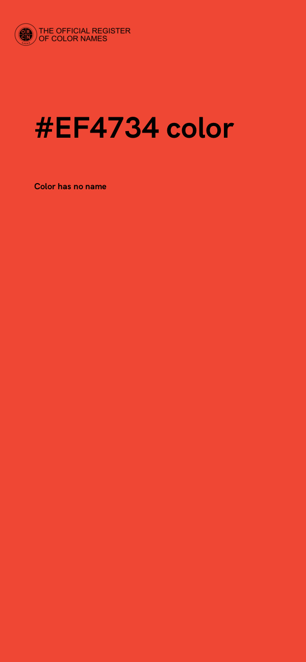 #EF4734 color image