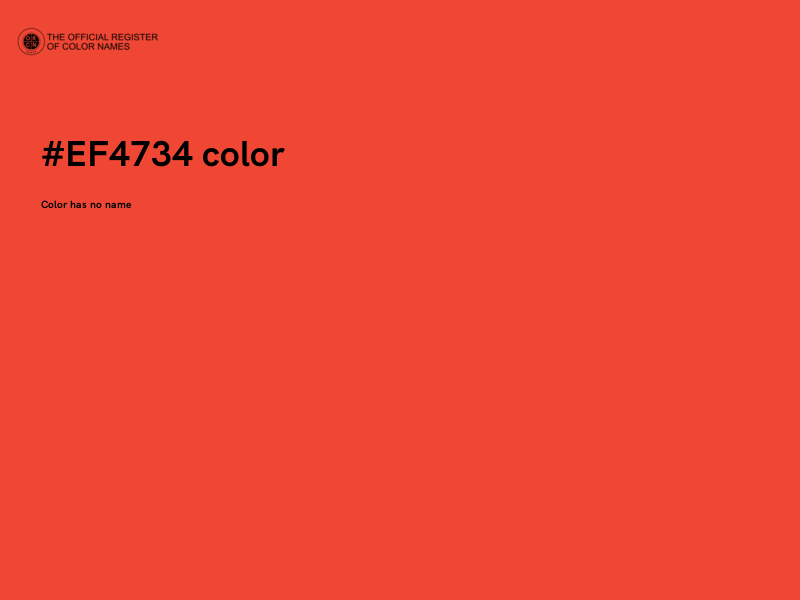 #EF4734 color image