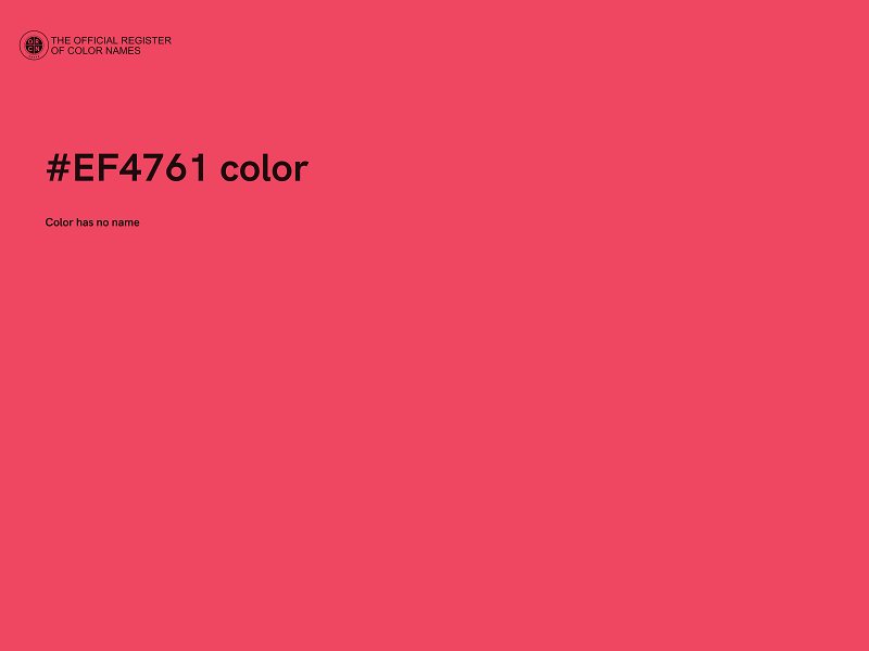 #EF4761 color image