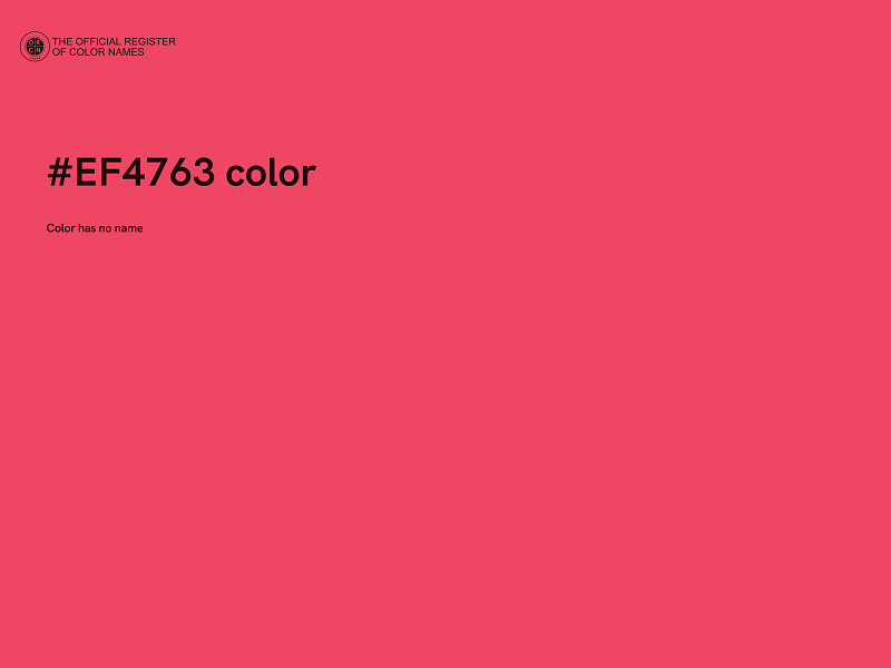 #EF4763 color image