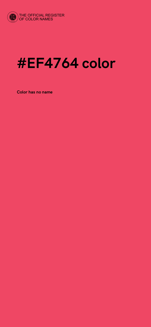 #EF4764 color image