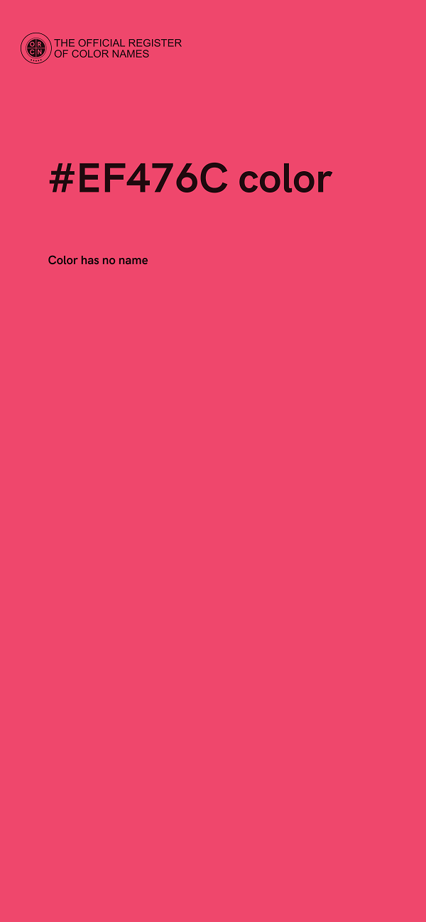 #EF476C color image