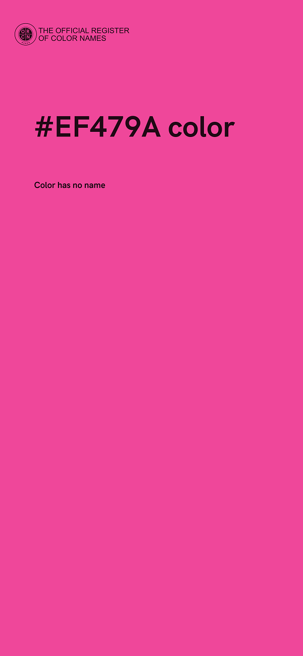 #EF479A color image