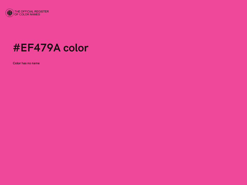 #EF479A color image
