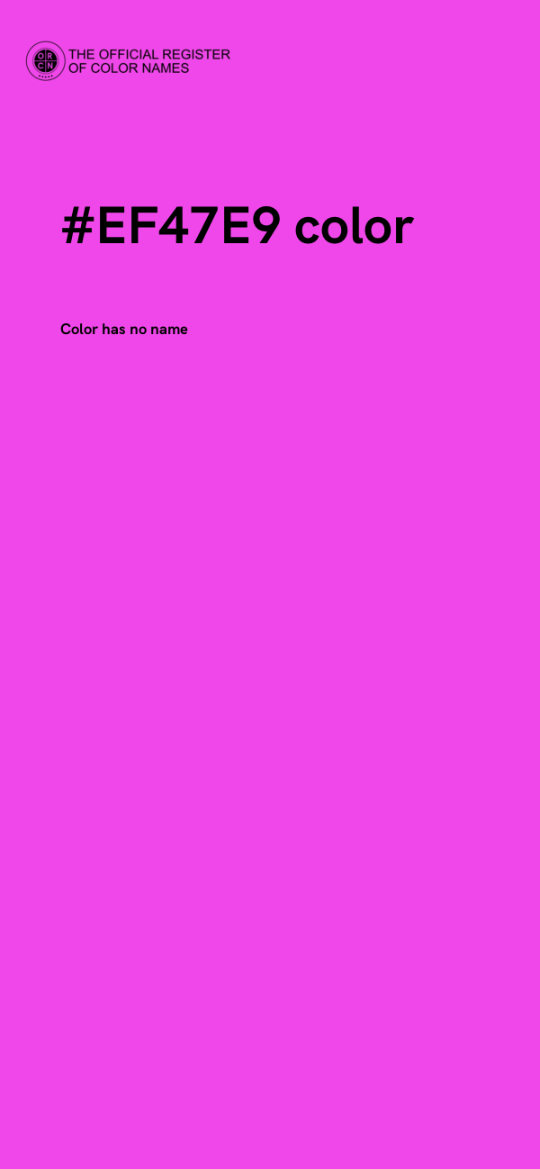 #EF47E9 color image