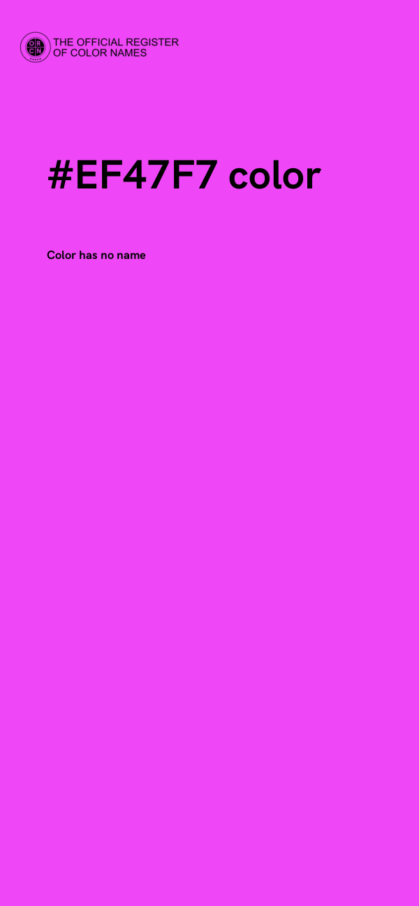 #EF47F7 color image