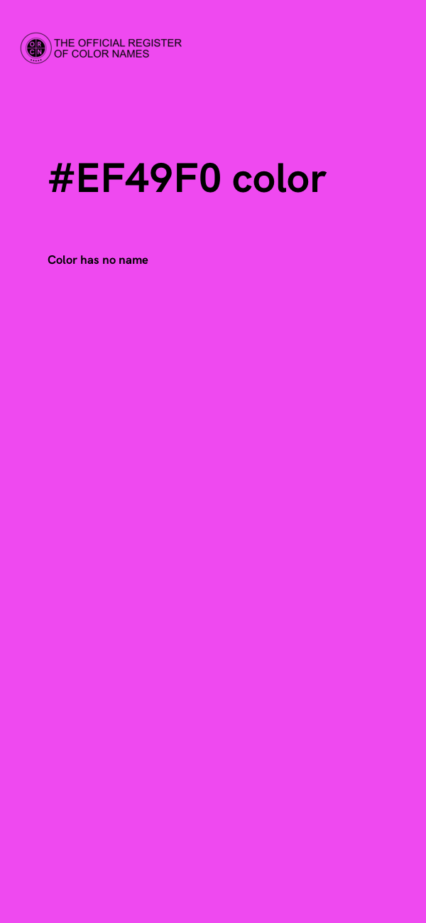 #EF49F0 color image