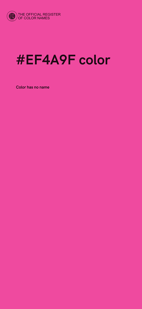 #EF4A9F color image