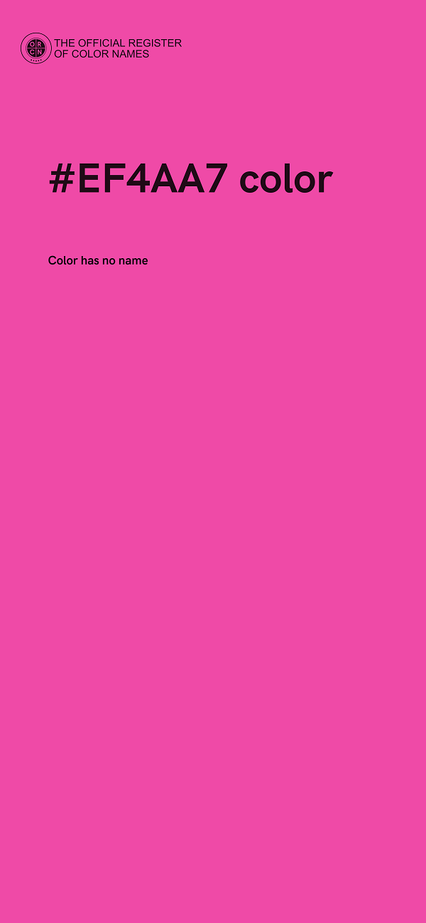 #EF4AA7 color image