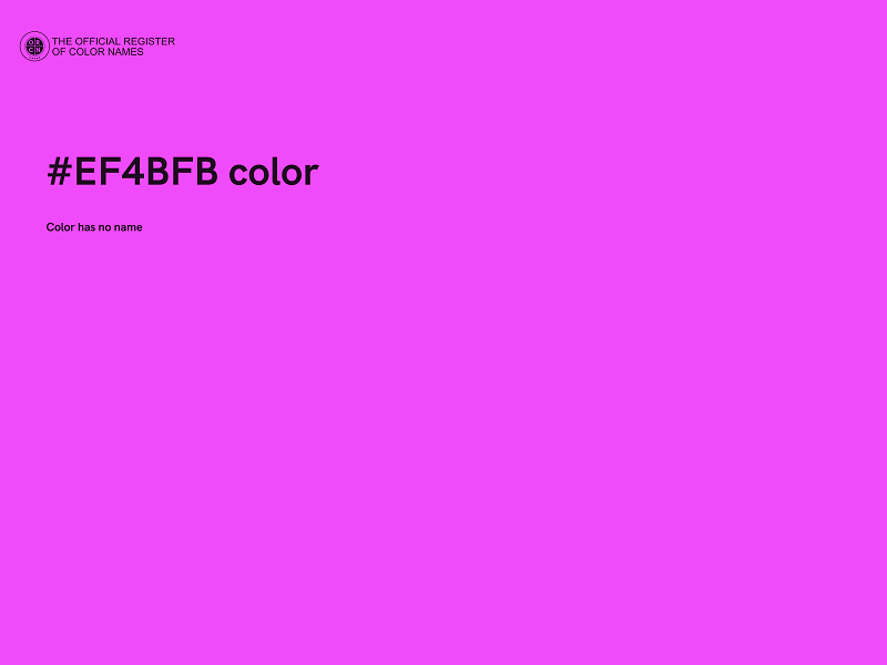 #EF4BFB color image