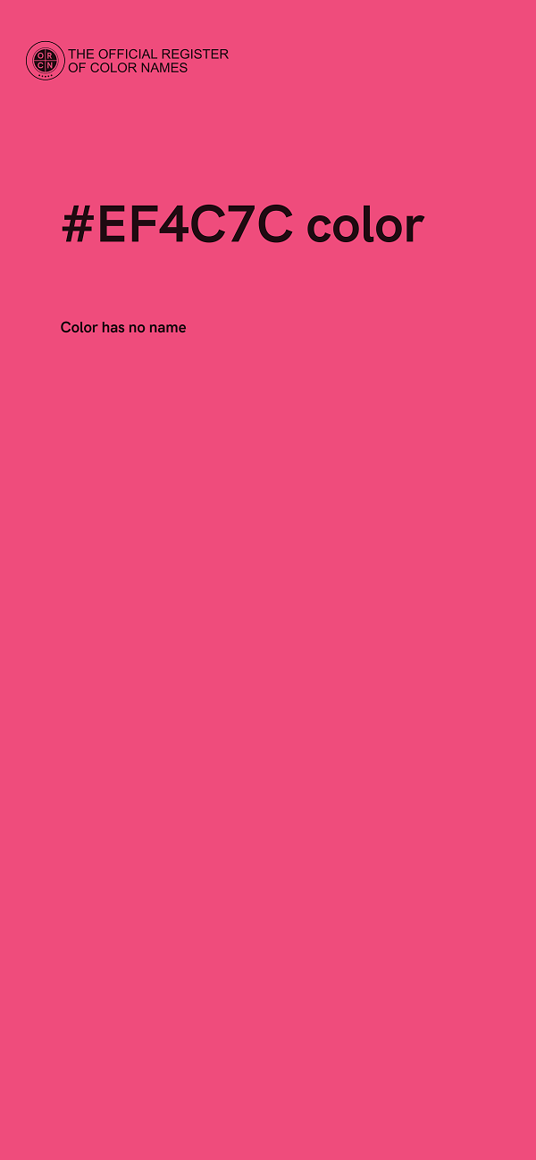 #EF4C7C color image