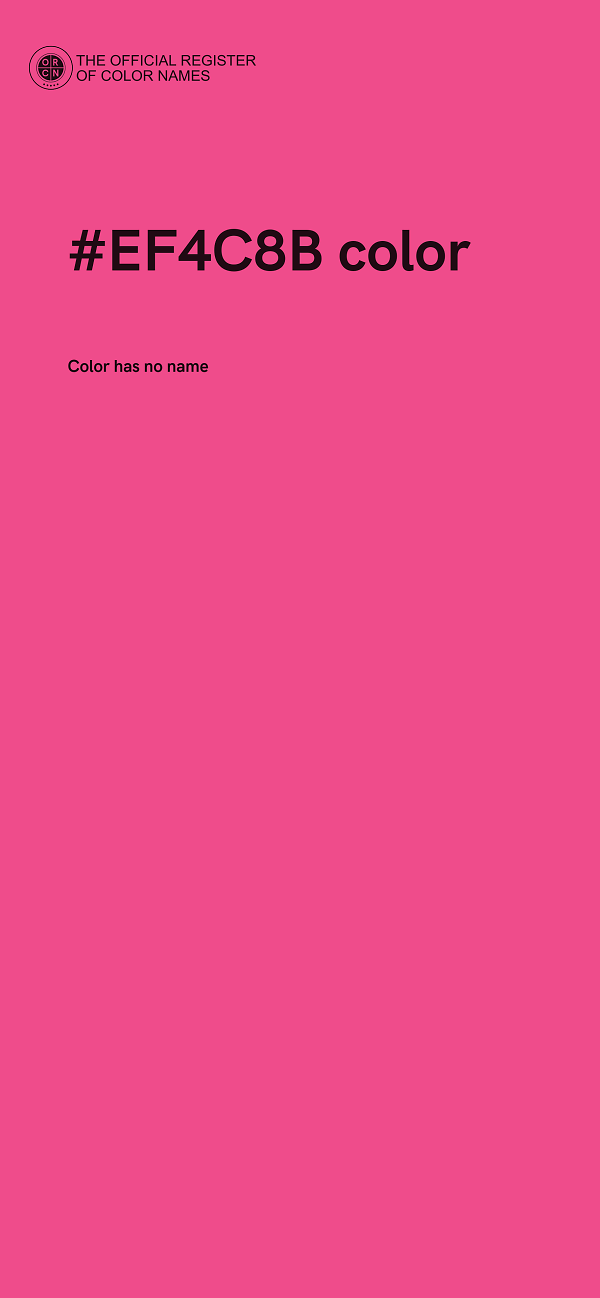 #EF4C8B color image