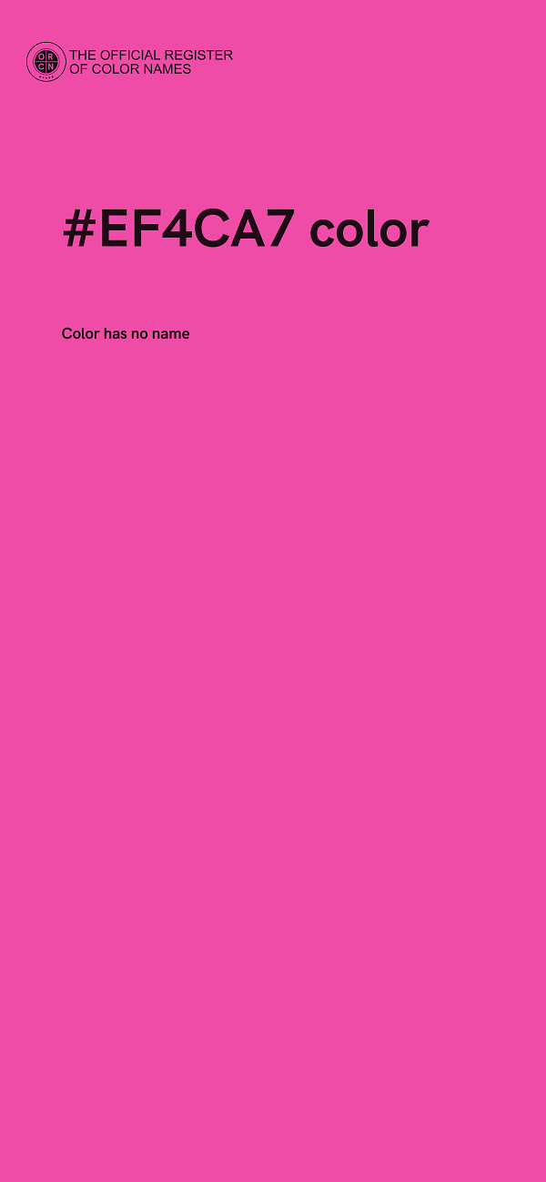 #EF4CA7 color image
