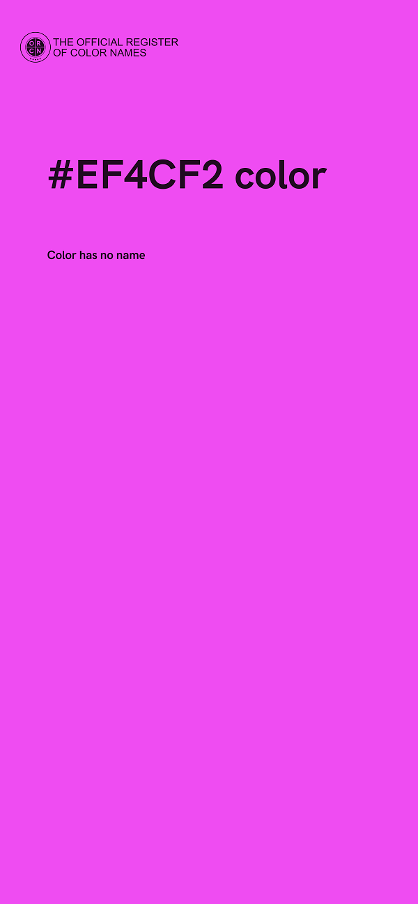 #EF4CF2 color image