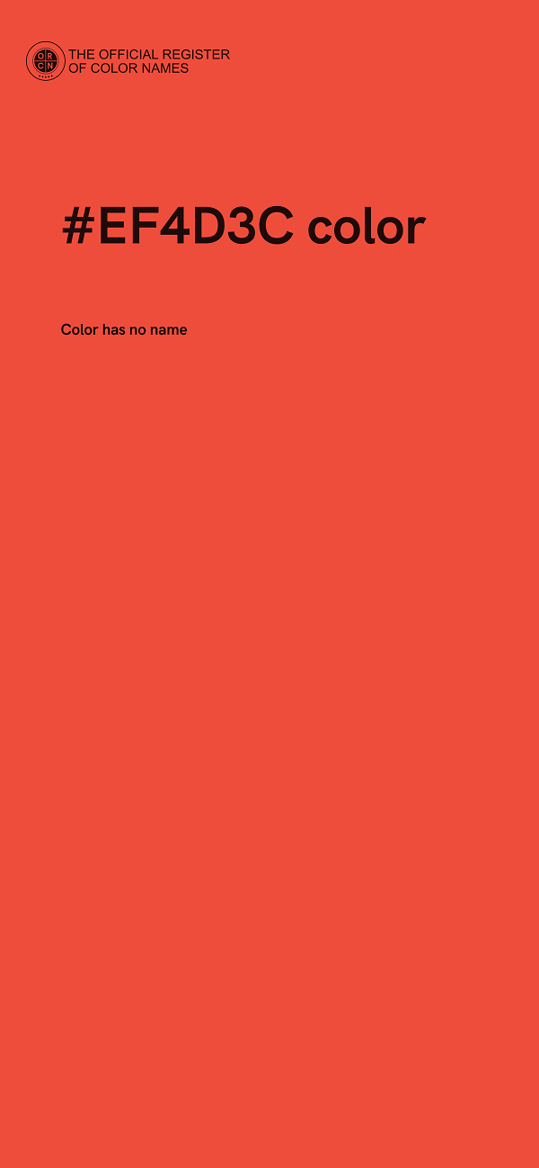 #EF4D3C color image