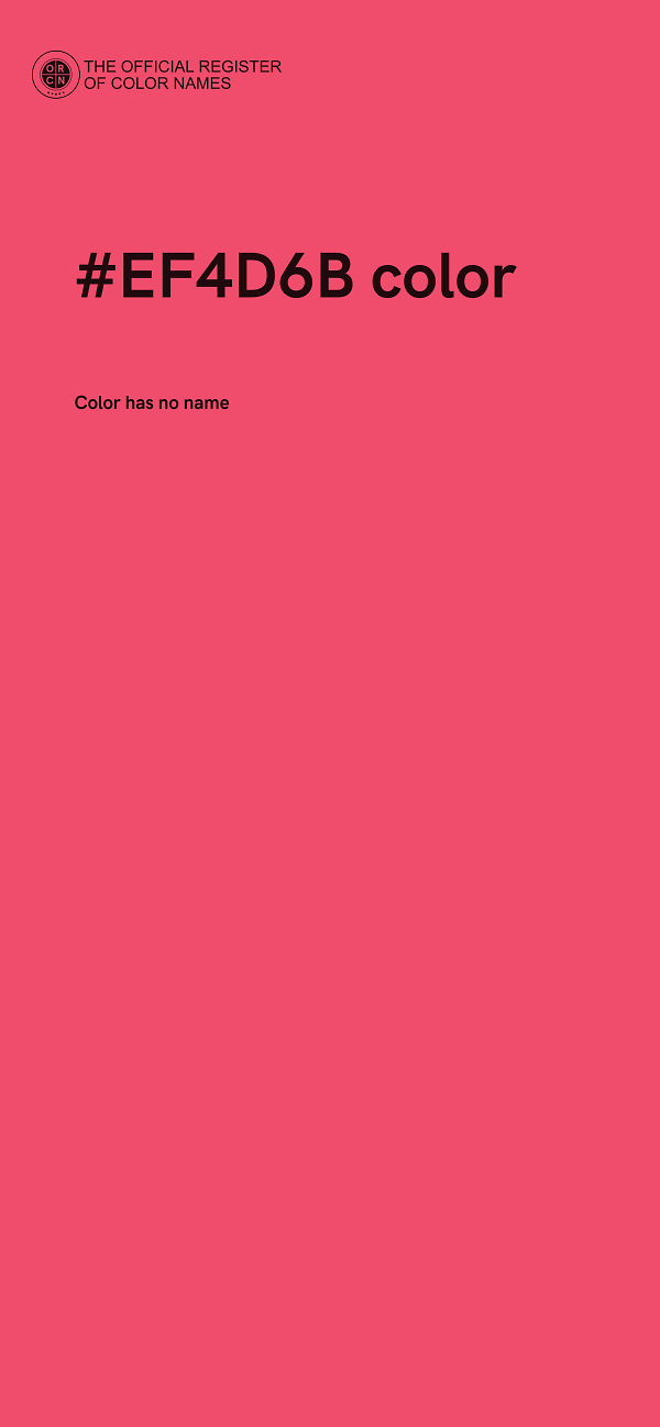#EF4D6B color image