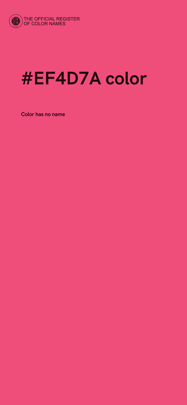 #EF4D7A color image