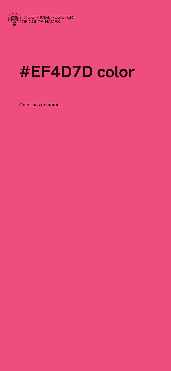 #EF4D7D color image