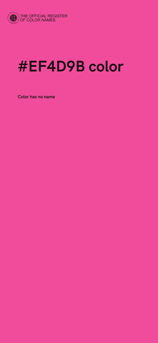 #EF4D9B color image