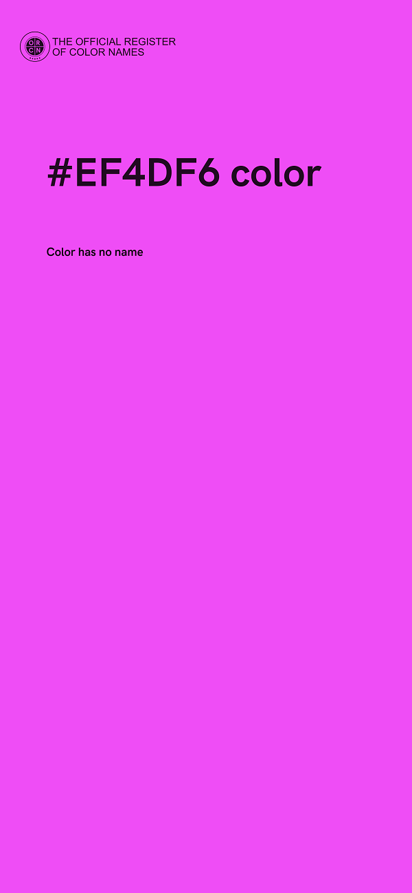 #EF4DF6 color image