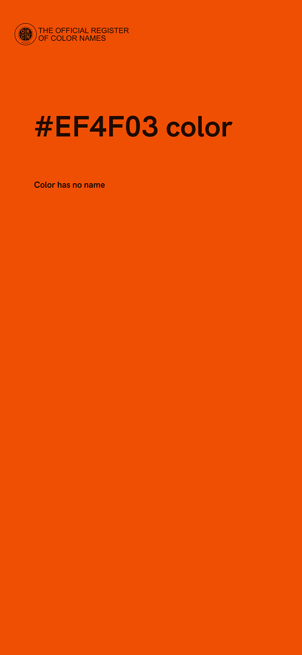 #EF4F03 color image