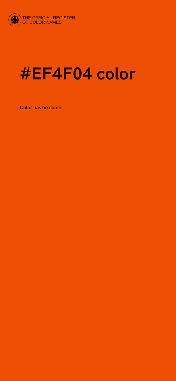 #EF4F04 color image