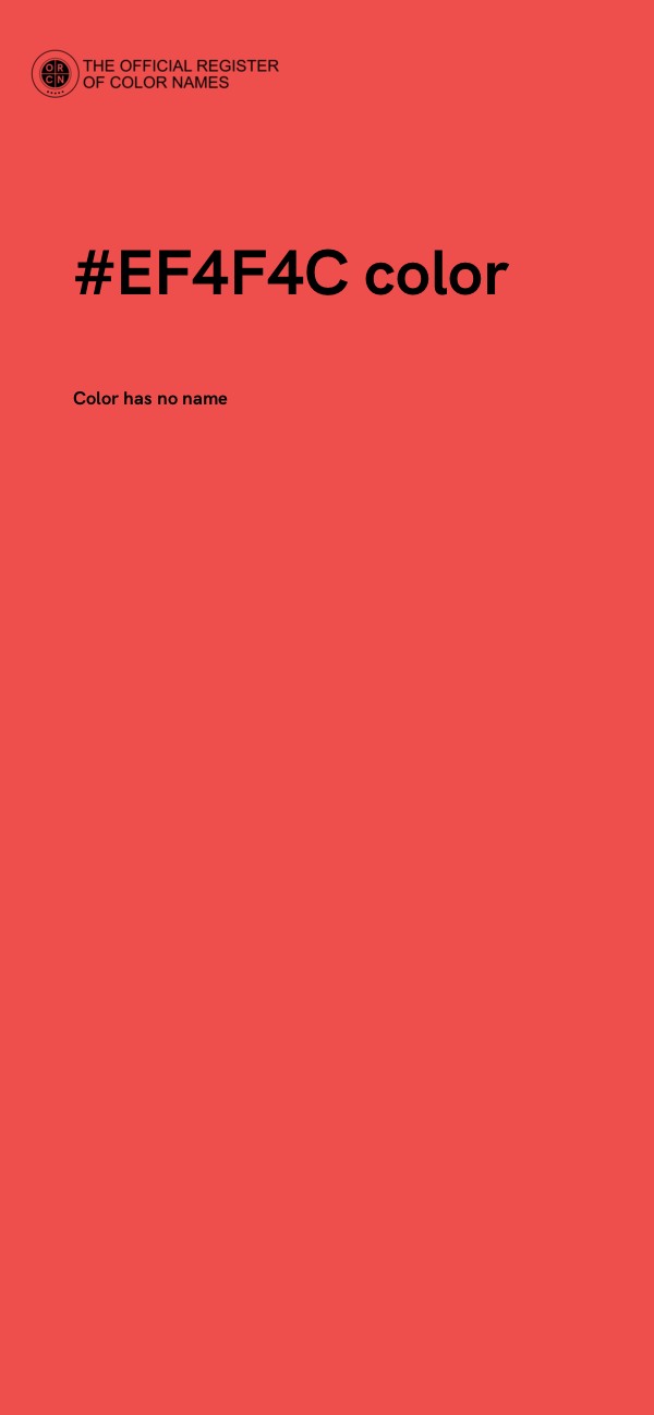 #EF4F4C color image