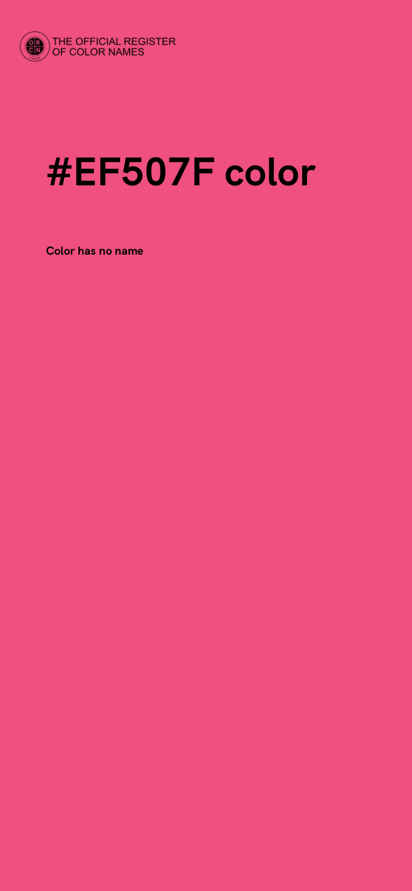 #EF507F color image