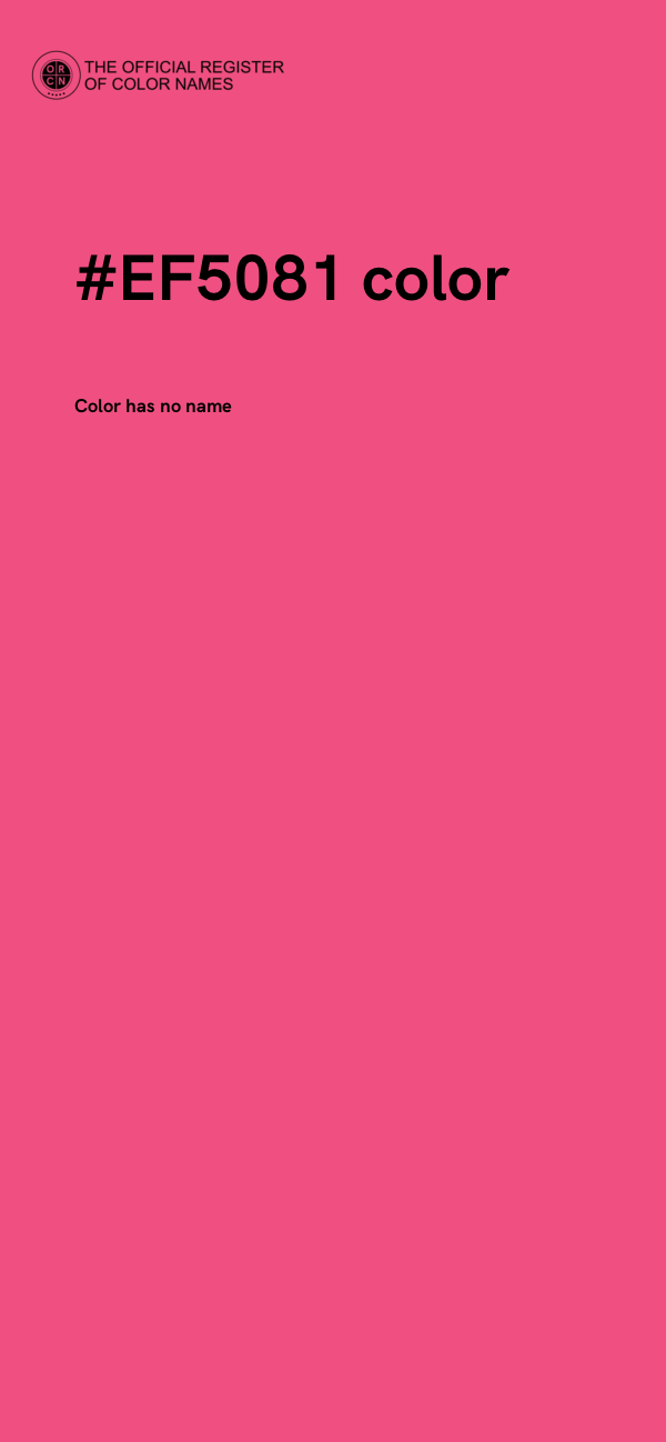 #EF5081 color image