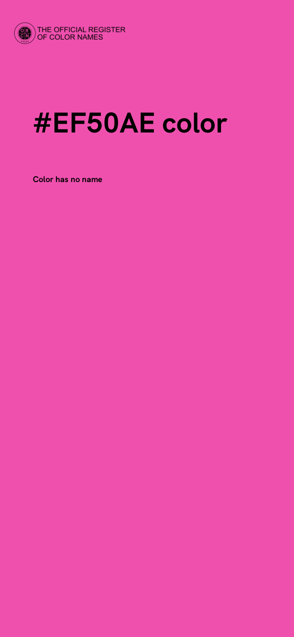 #EF50AE color image