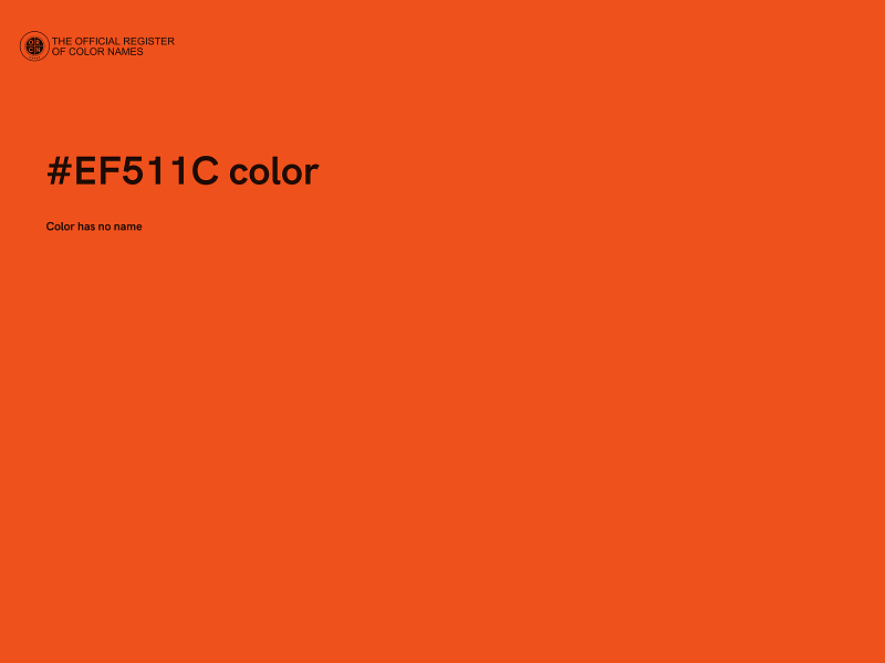 #EF511C color image