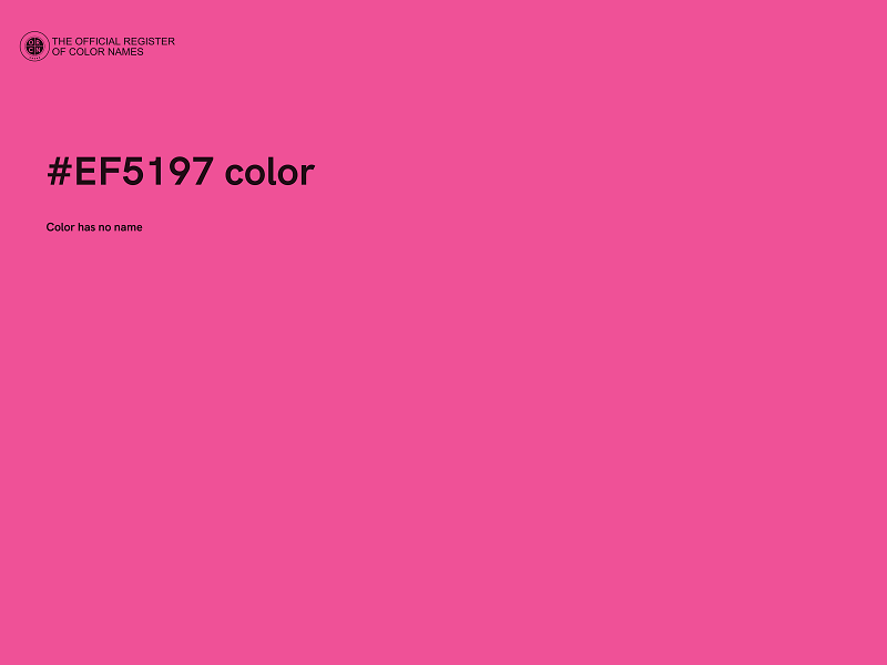 #EF5197 color image