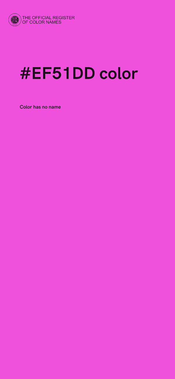 #EF51DD color image