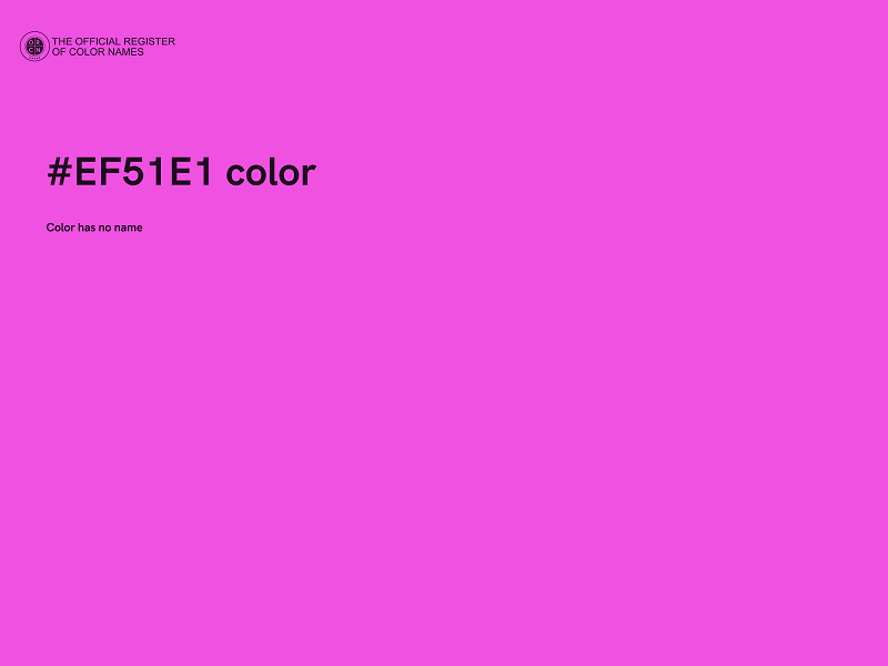 #EF51E1 color image