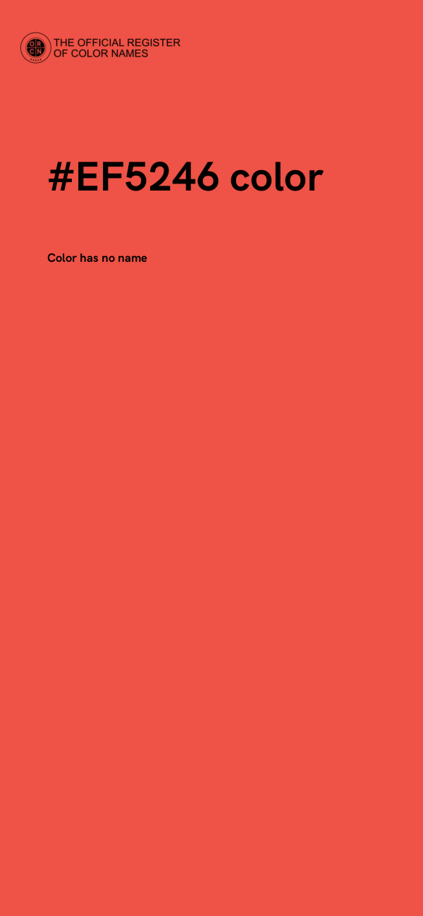 #EF5246 color image