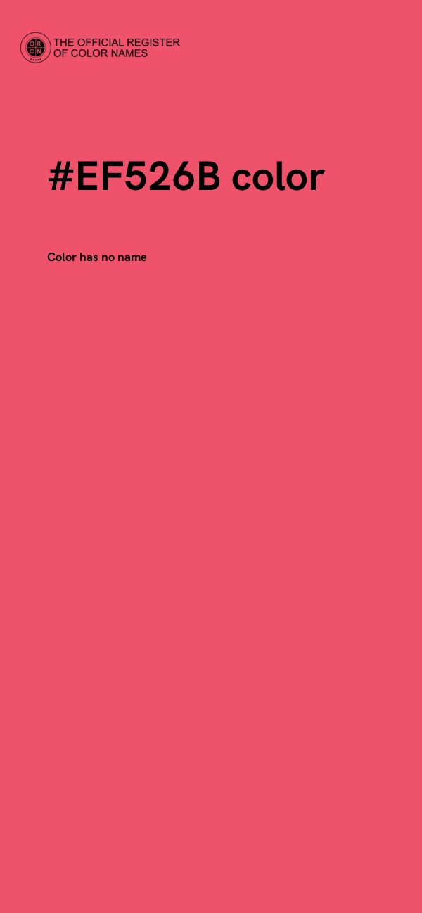 #EF526B color image