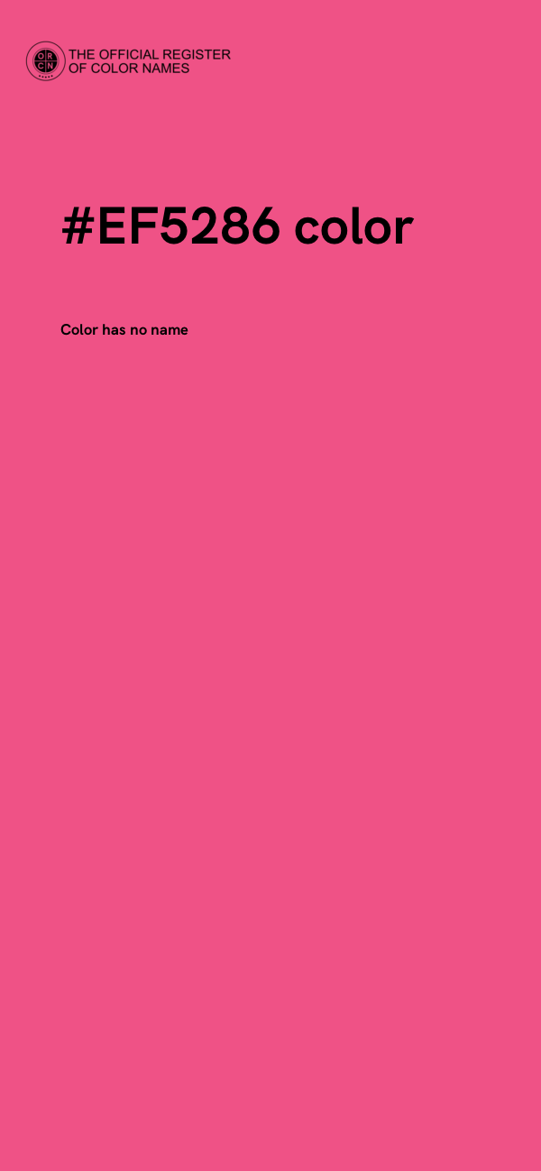 #EF5286 color image