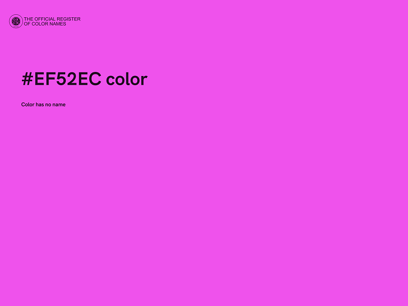 #EF52EC color image