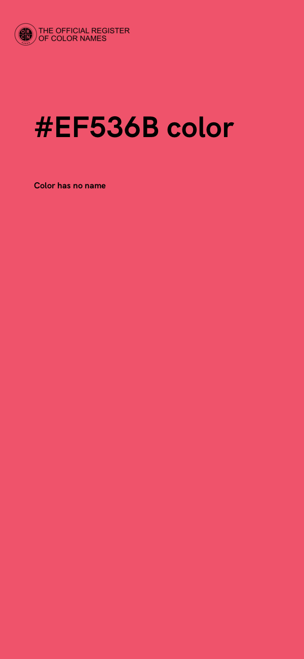 #EF536B color image