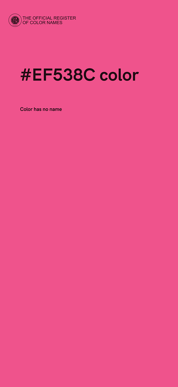 #EF538C color image