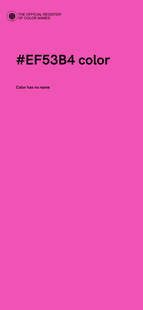 #EF53B4 color image